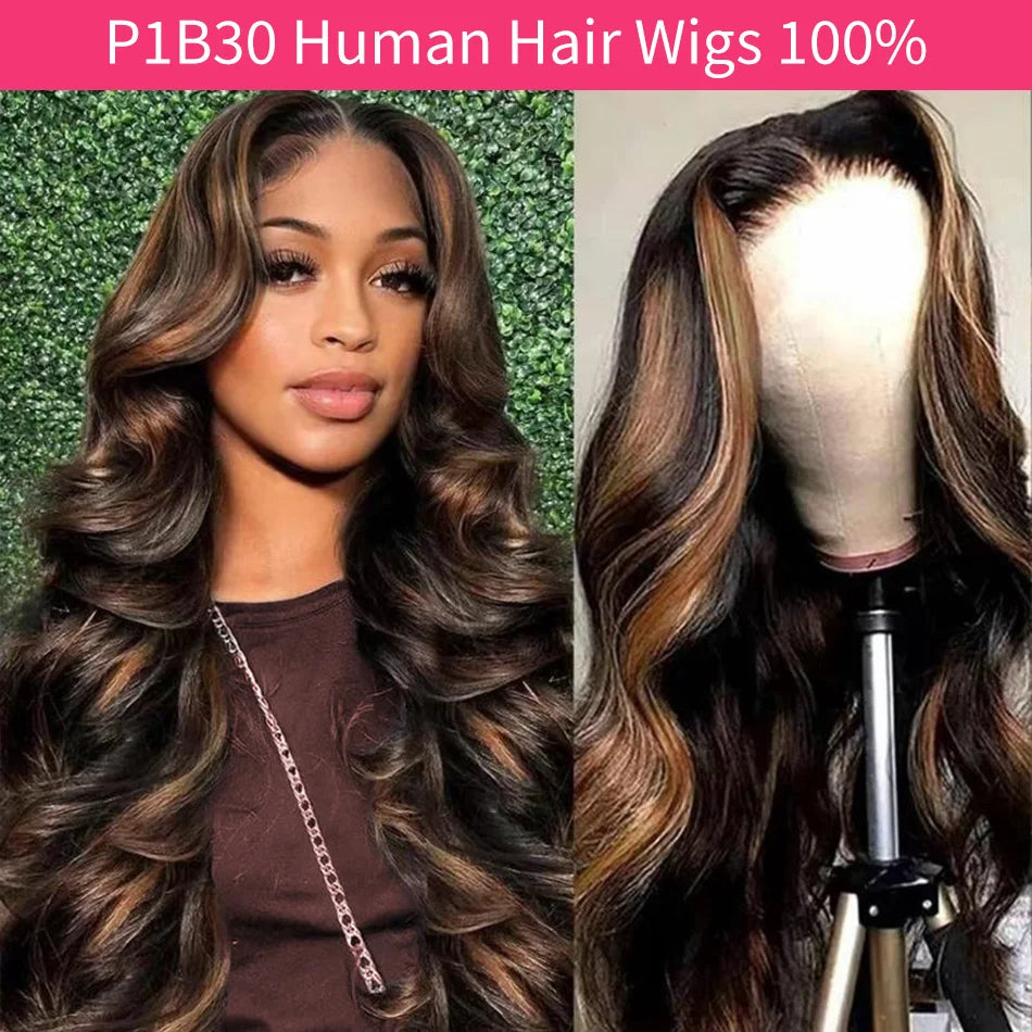 Highlight Body Wave Human Hair Wigs