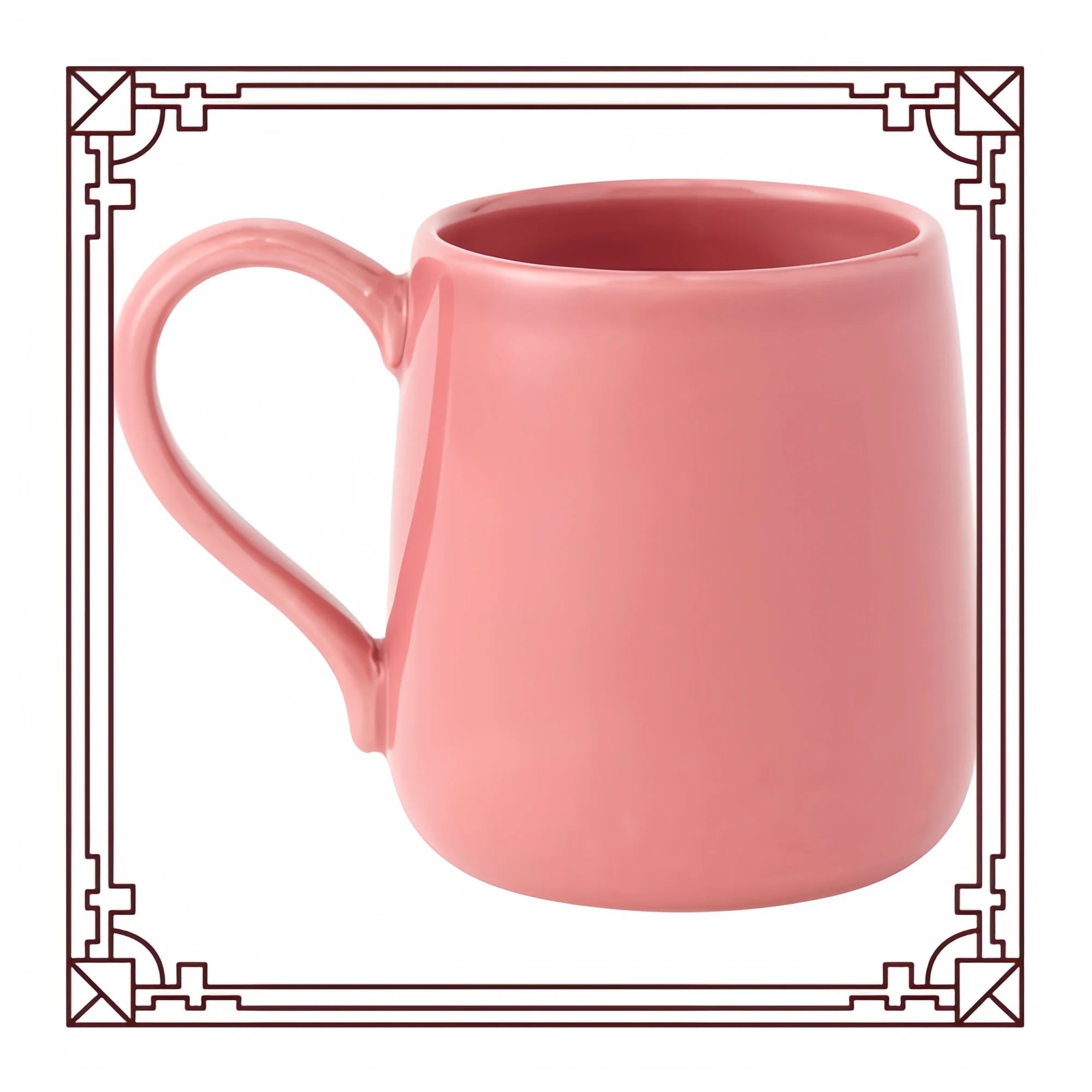 16 oz Pink Stoneware Mug