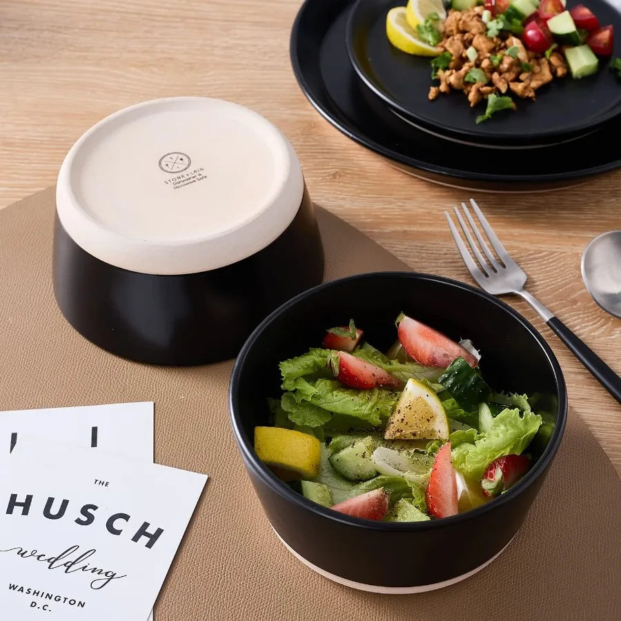 Modern Stoneware 16-piece   Dinnerware Set