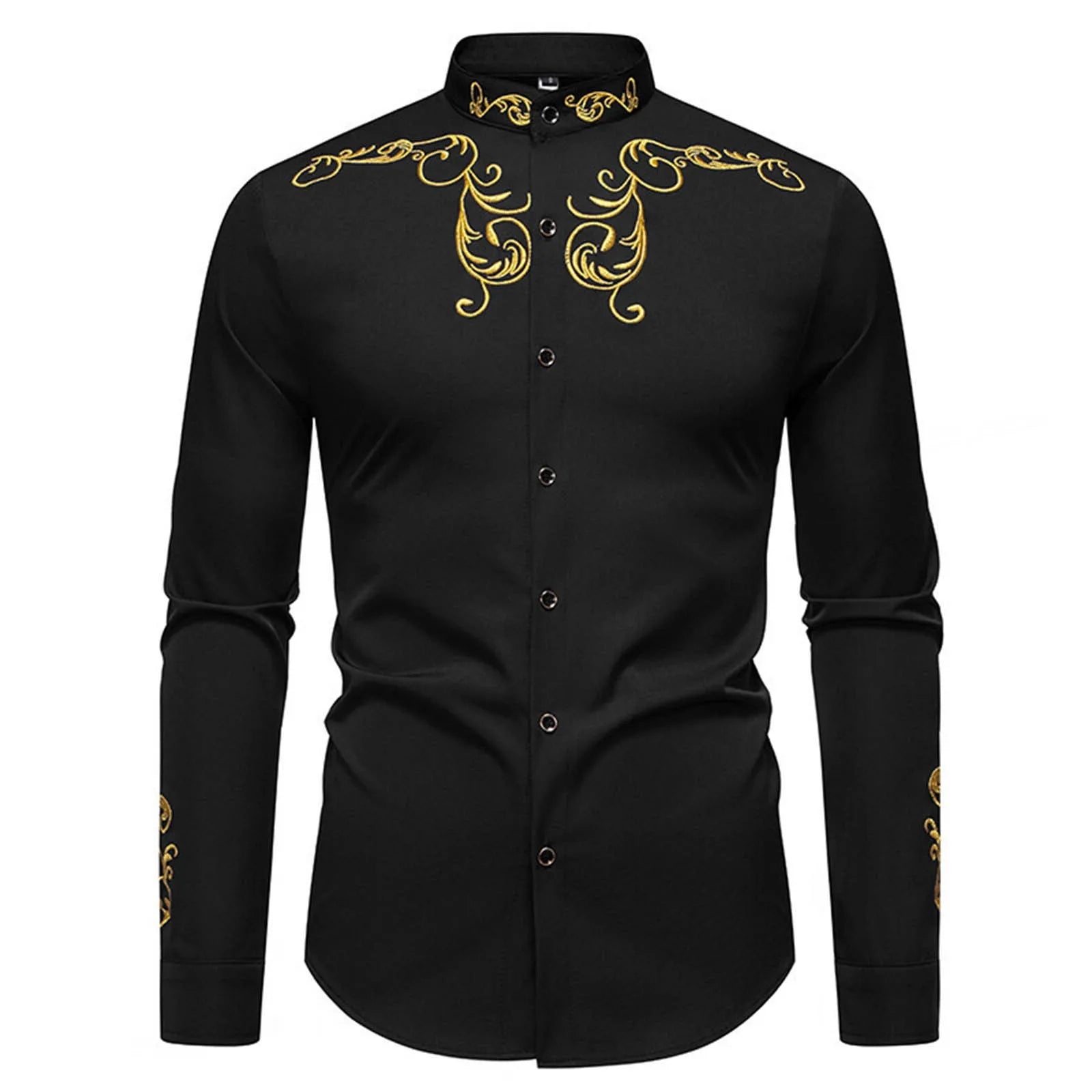 Men's Shirt Vintage Long Sleeve