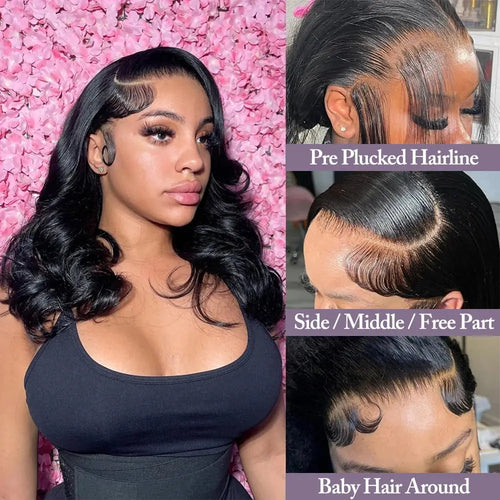 180% Density Bob Wig Human Hair 13x6
