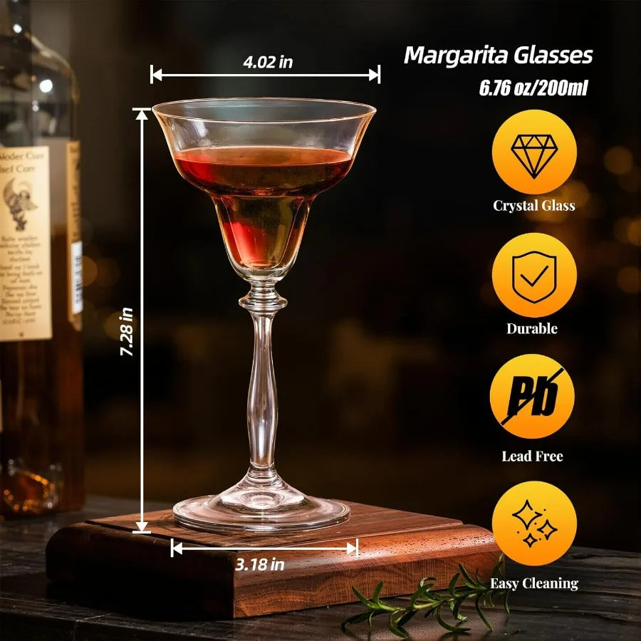 Margarita Glasses Set of 2 6.7oz