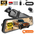 Touch Screen Mirror Dash Cam Front & Rear