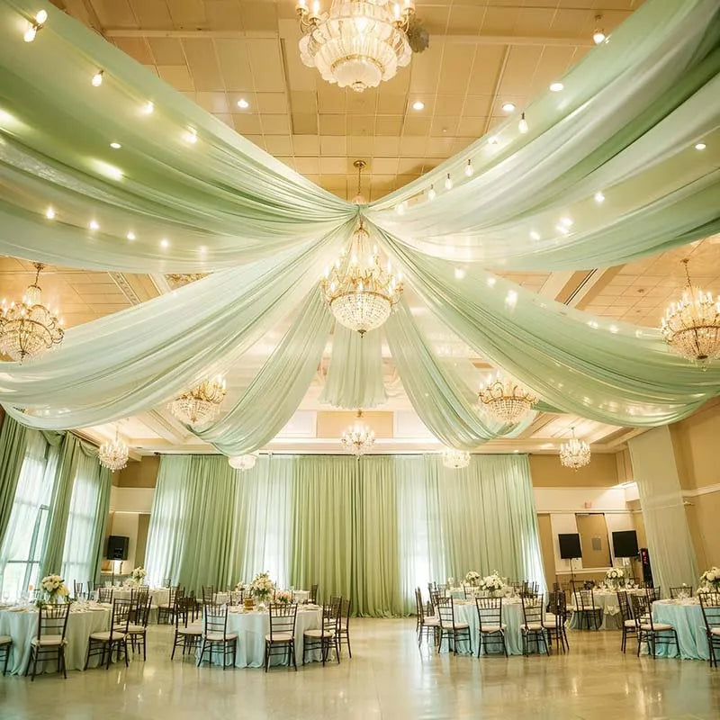 Wedding Chiffon Ceiling Drapes