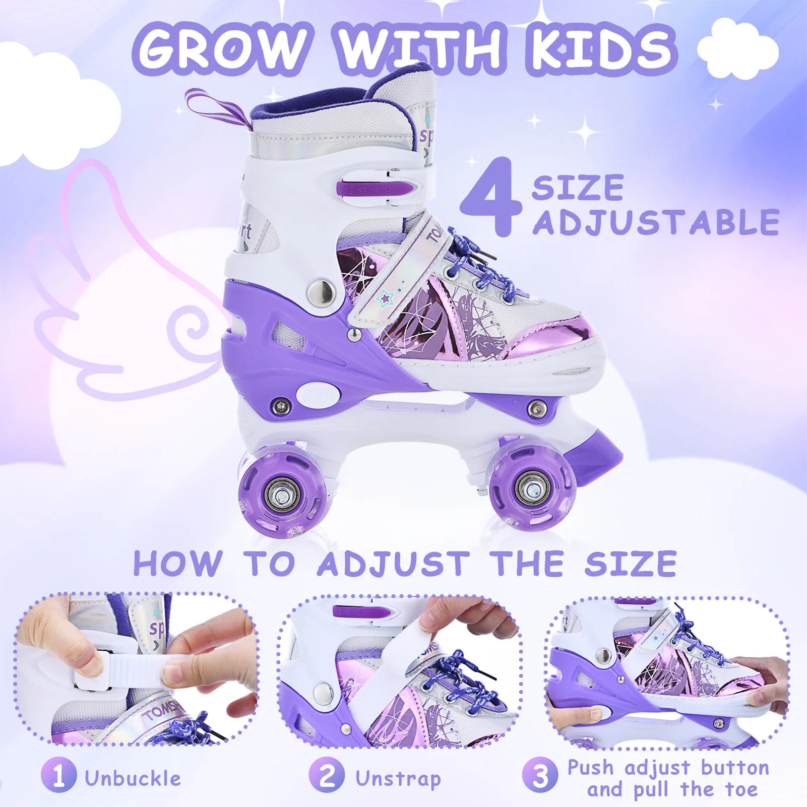 Portable Roller Skates for Kids