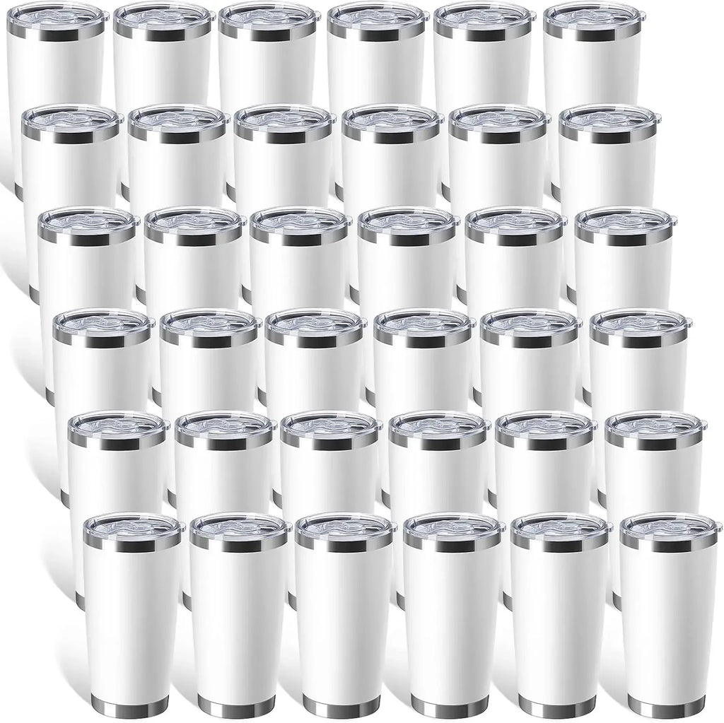 36 Packs Stainless Steel Tumbler Bulk with Lid
