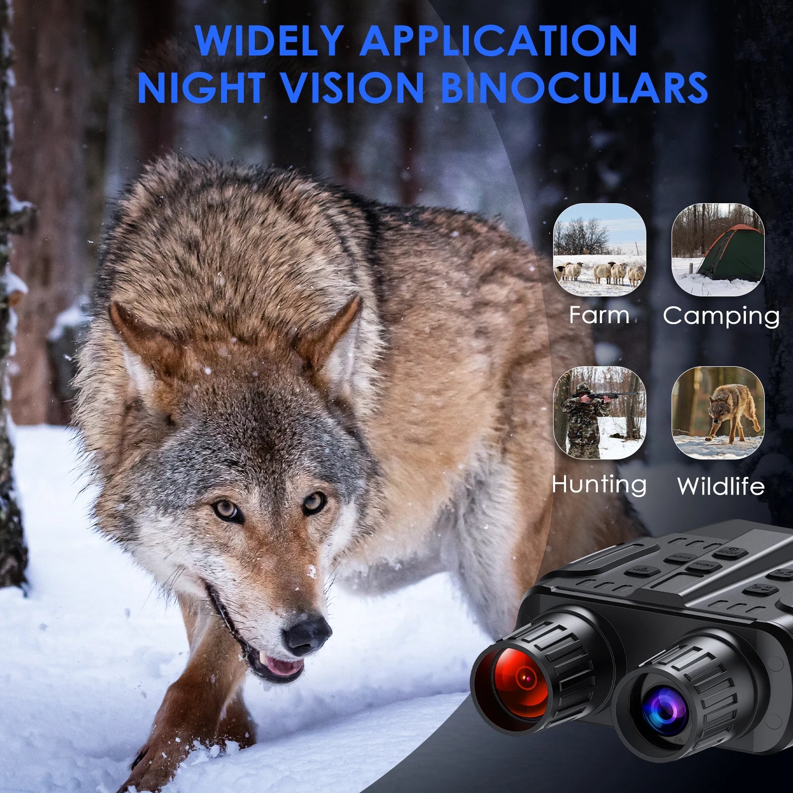 300 Meters Night Vision Binoculars