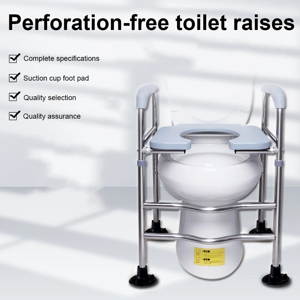 Raised Toilet Seat High Toilet Seat with Armrests
