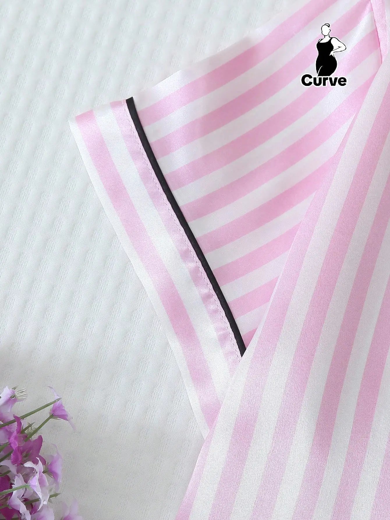Striped Satin Pajama Set