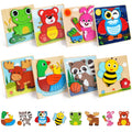 Animal Wooden 8 Pack Puzzles  For Toddlers