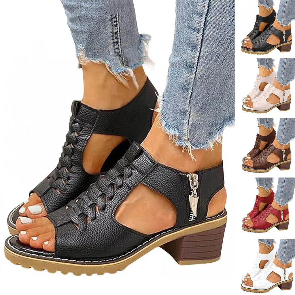 Leather White Sandals
