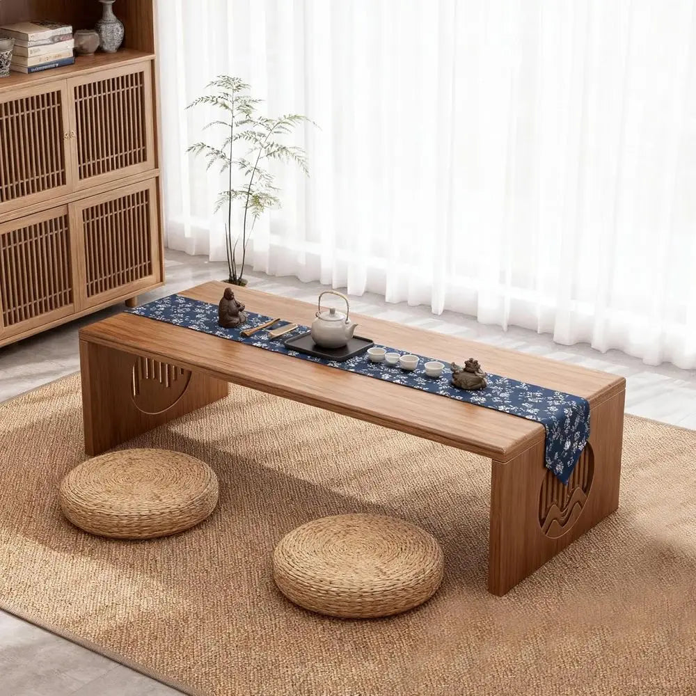 Traditional Floor Tea Table, 31.5
