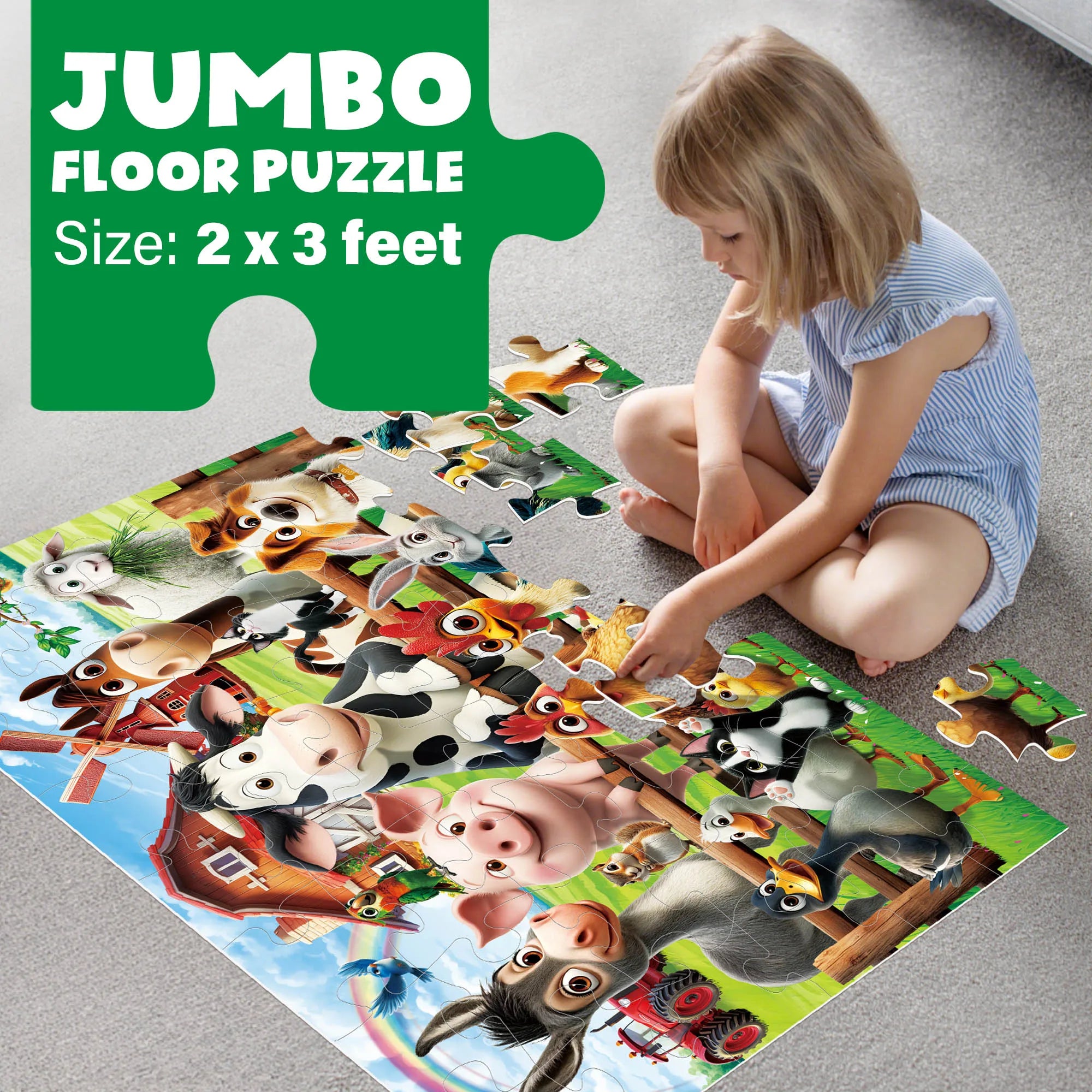 Forty Eight Piece Floor Puzzles for Kids
