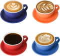 Set Of 4 Cappuccino Coffee / Tea Set