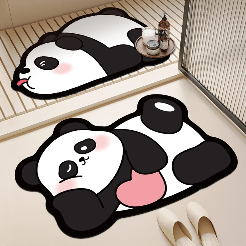 Panda  Bathroom Floor Mat