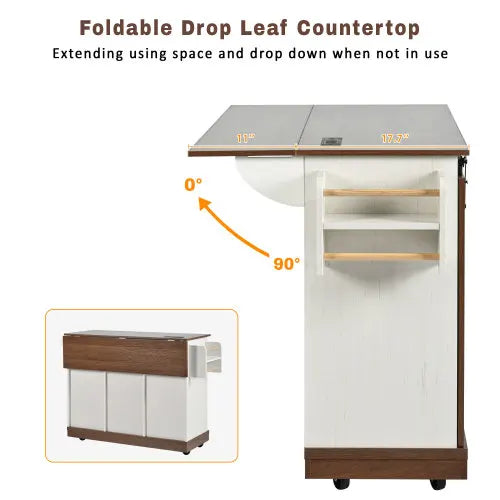 Farmhouse 55.5" Kitchen Island