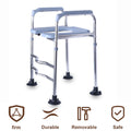 Raised Toilet Seat High Toilet Seat with Armrests
