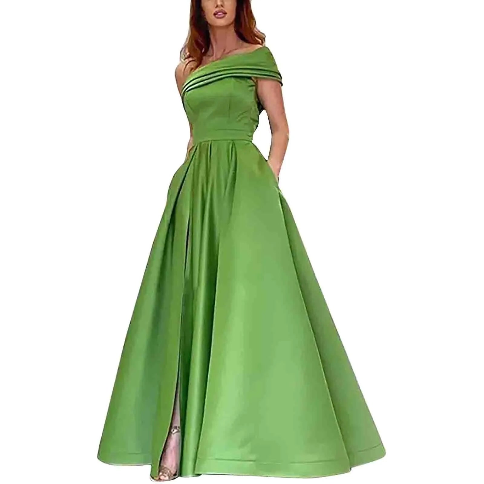 Satin Evening Gown