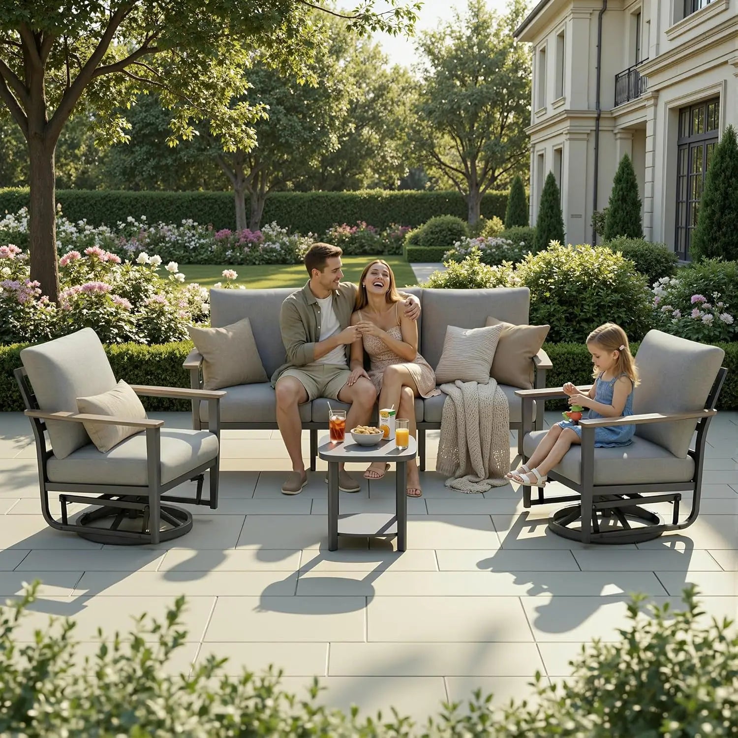 Aluminum 5 - Piece Patio Set