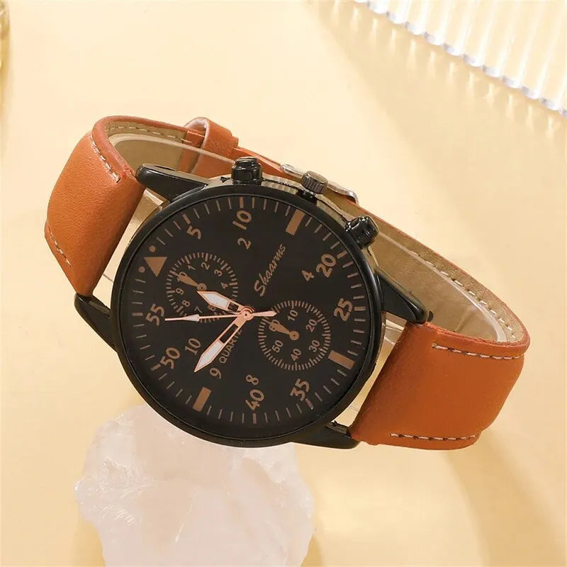 New Men  Luxury Bracelet Set Wrist Watches