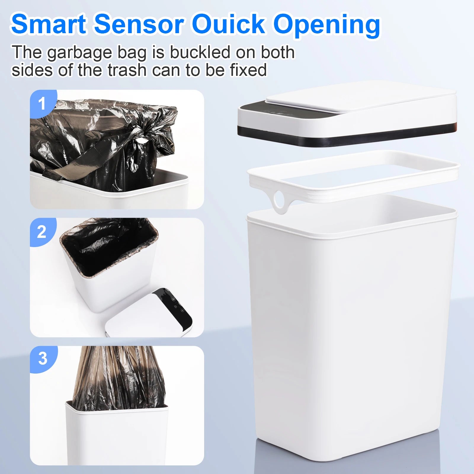 Touchless Motion Sensor Trash Cans