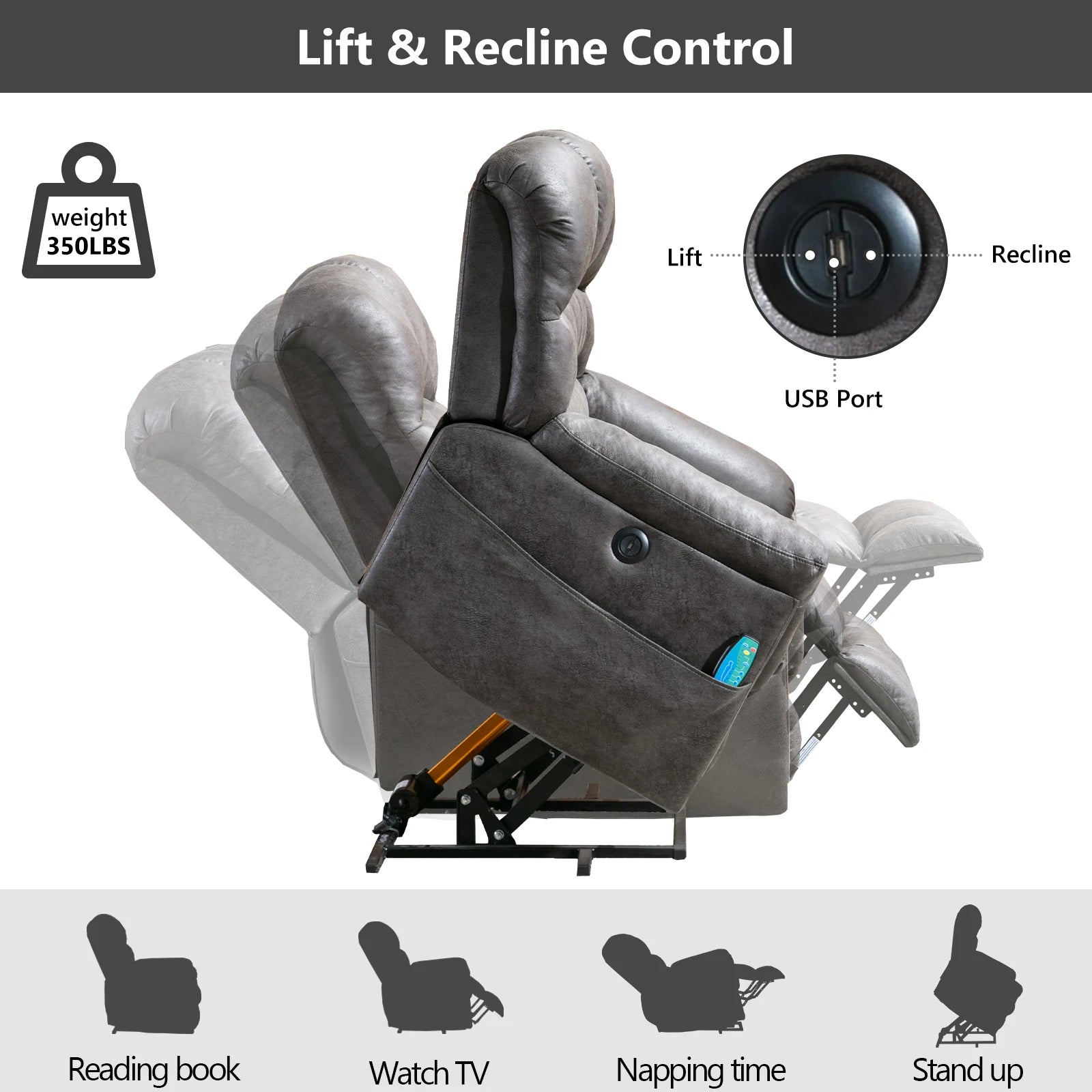 Large Power Lift Recliner