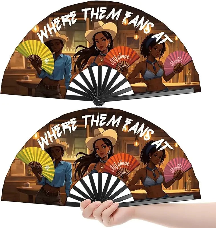 Large Festival Hand Folding Fans