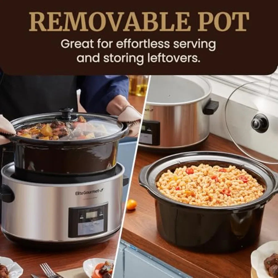 8.5Qt Digital Programmable XL Jumbo Slow Cooker