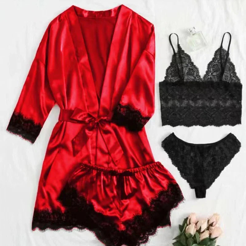 Sexy Four Piece Lingerie Set