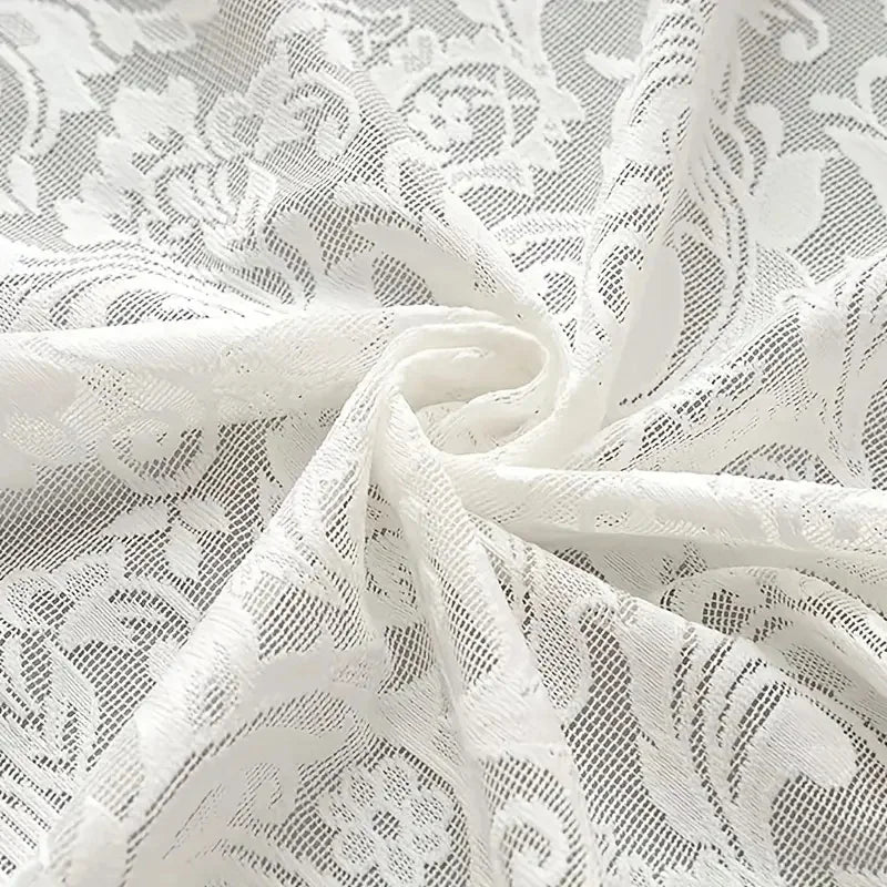 Elegant Phoenix Tail Lace Chiffon Curtain