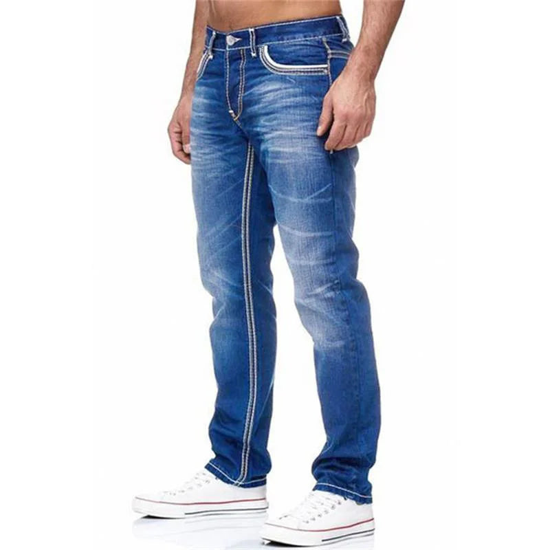 New Men's Double Line Jeans