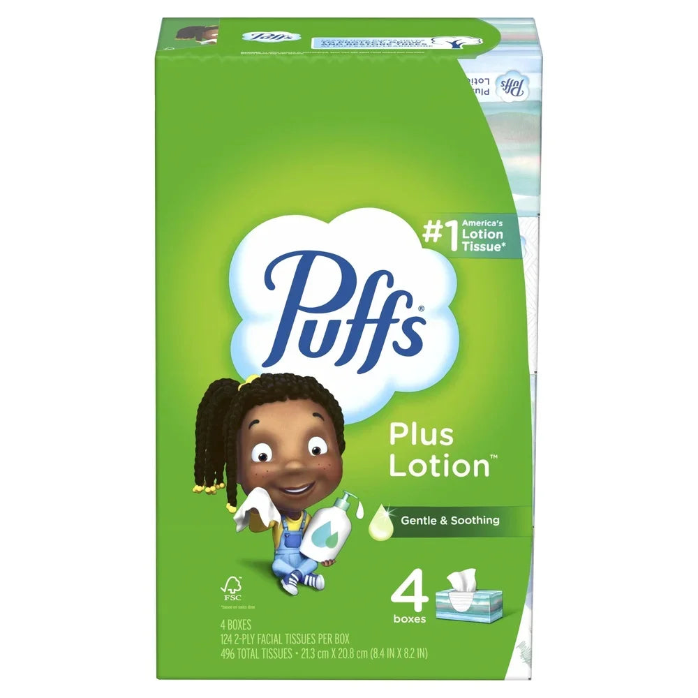 Plus Lotion Facial Tissues