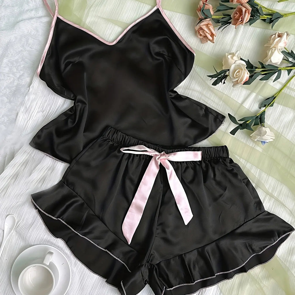 Smooth Satin Pajamas Set
