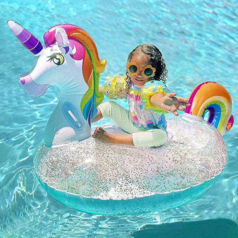 Unicorn Pool Float Inflatable Rainbow Floaty