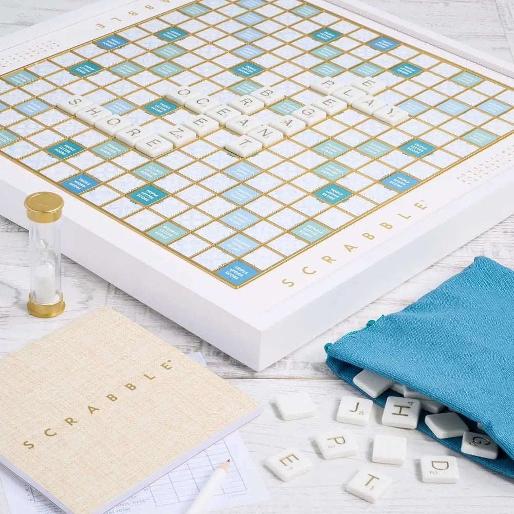 Scrabble Edition with Rotating Wooden Board