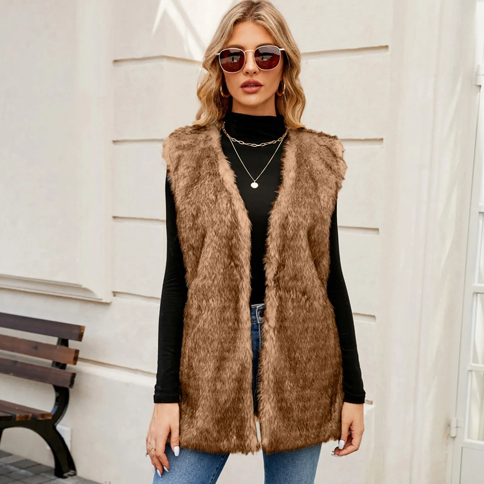 Sleeveless Dress Vest
