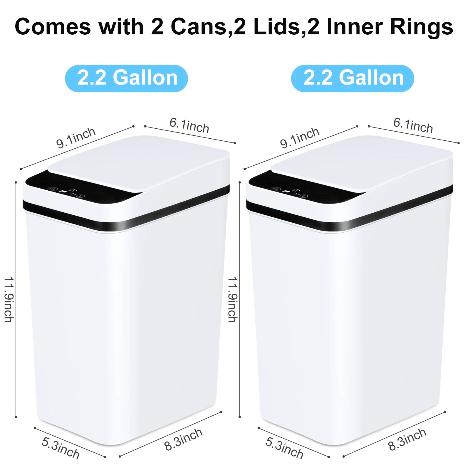 Touchless Motion Sensor Trash Cans