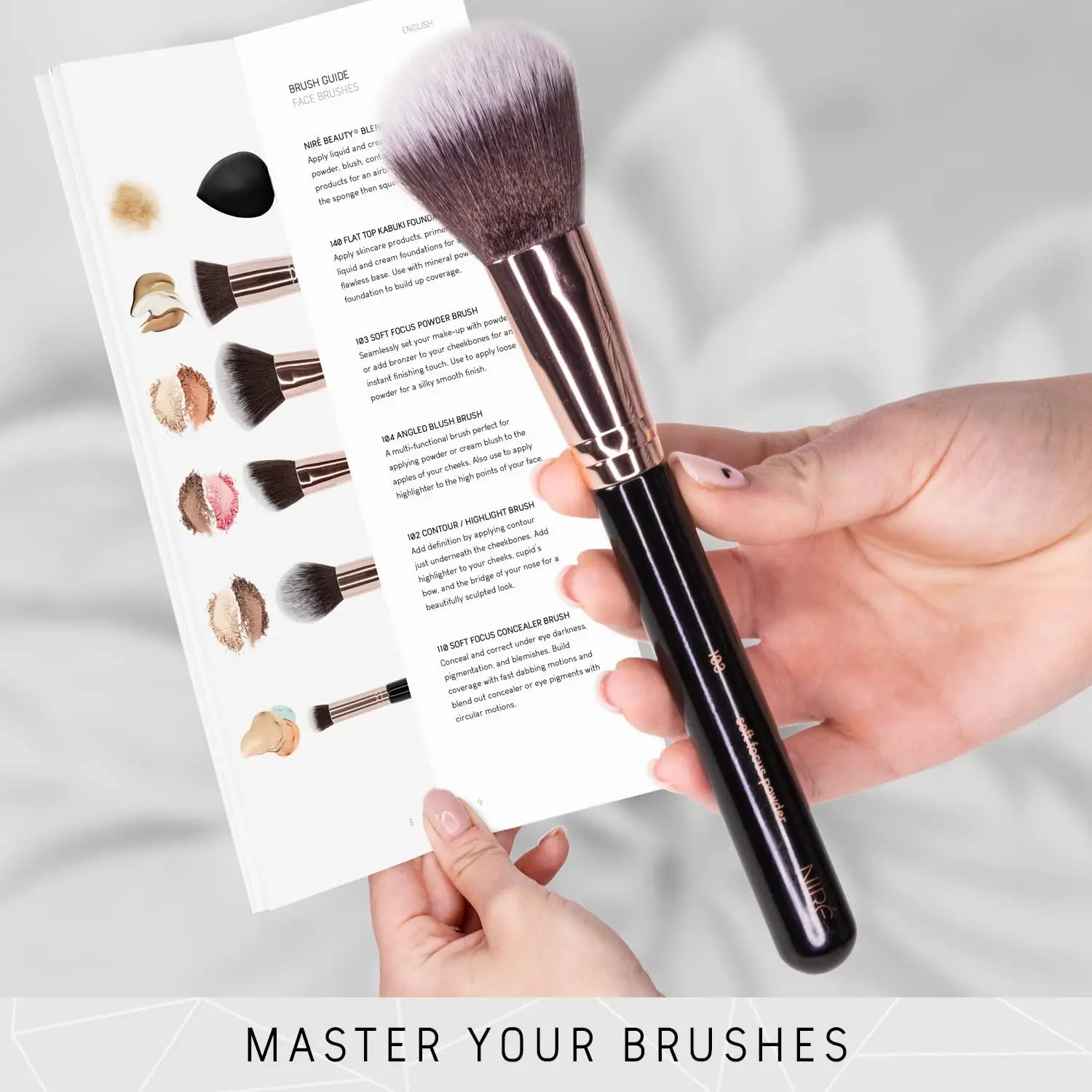 15-Piece Vegan Makeup Brush Set with Case