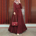 Polka Dot Dress Ruffle Belted