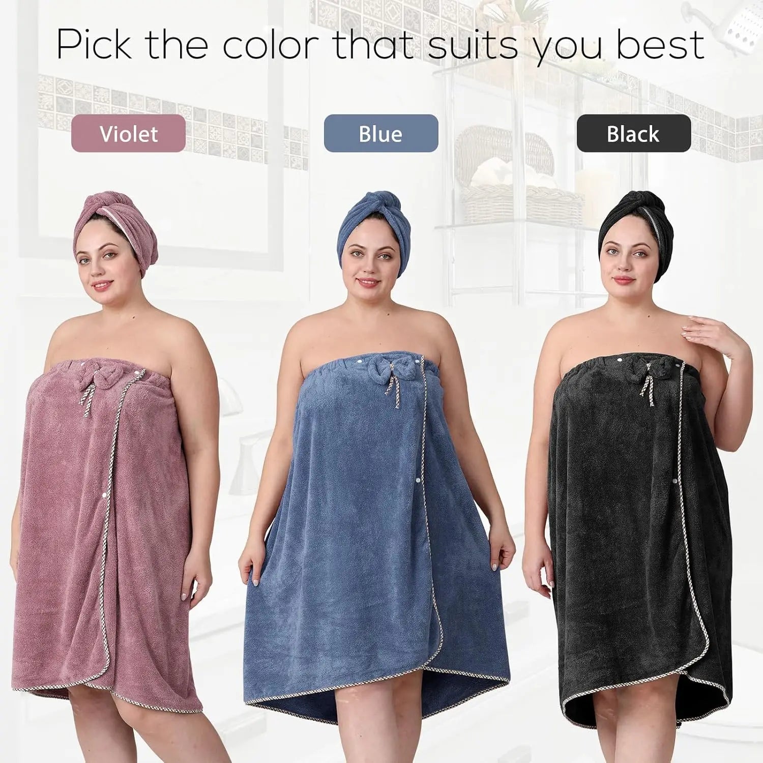 Plus Size Towel Wrap