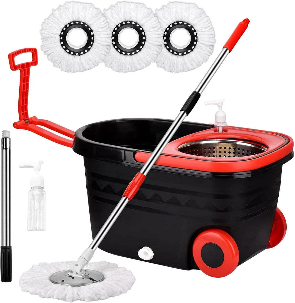 360° Spin Mop Bucket Sets Wrings System