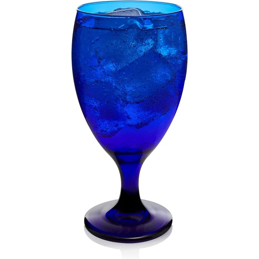 Elegant Cobalt Blue 12  Drinking Glasses for Everyday
