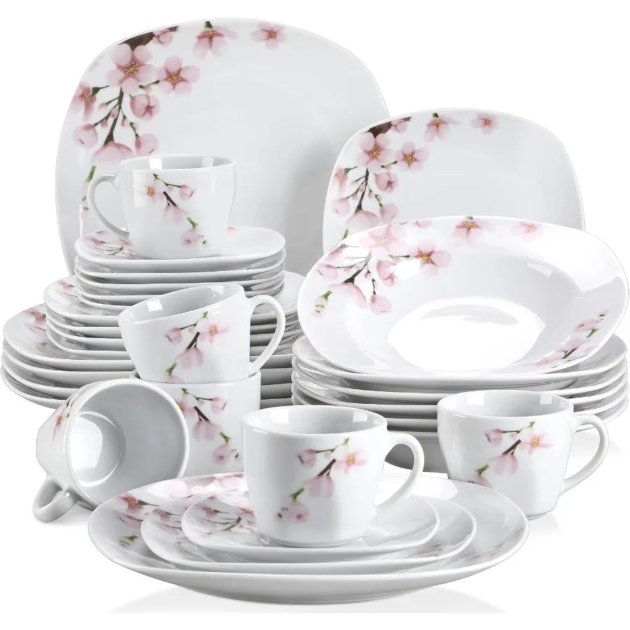 Porcelain Dinnerware for 6