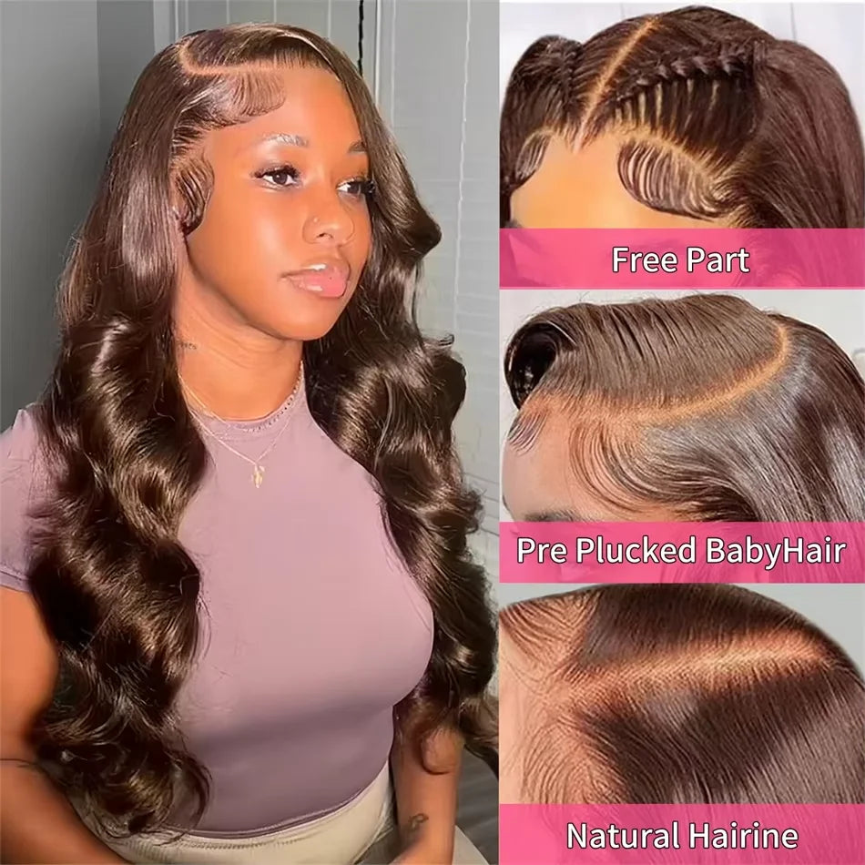 Body Wave Chocolate Brown Lace Front Wig