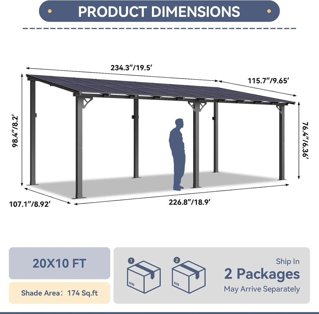Large Wall Mounted Heavy Duty Awnings