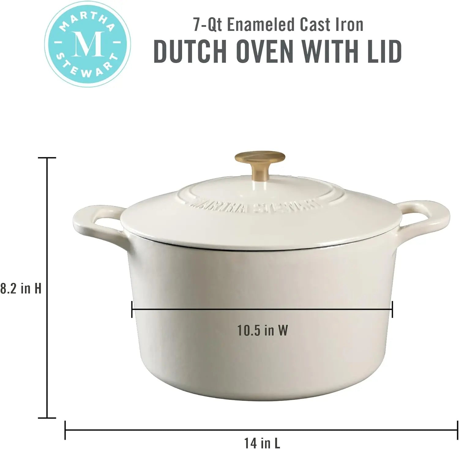 7-Quart Enamel Cast Iron Dutch Oven