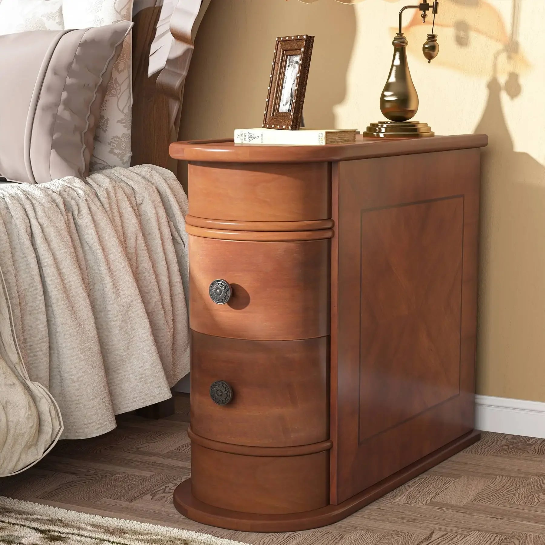 Solid Wood End Table