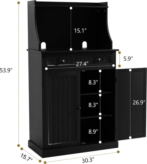 54" Kitchen Microwave Cabinet