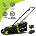 Deli 13" Electric Lawn Mower