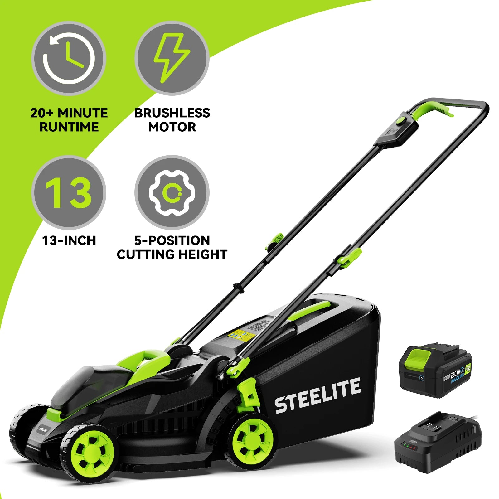 Deli 13" Electric Lawn Mower